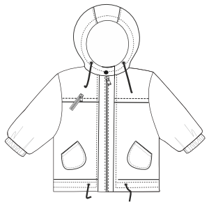 Fashion sewing patterns for GIRLS Jackets Reversible Jacket 00103